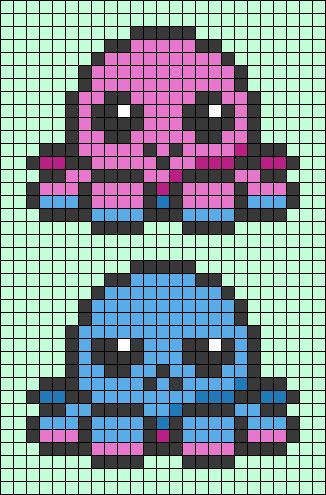 Octopus Pixel Art Grid, Perler Bead Patterns Glow In The Dark, Pikcells Art, Pixley Art Easy, Pixel Art Colorful, Cute Pixel Art Drawings, Pixel Art Pattern Characters, Famous Paintings Pixel Art, Minecraft Pixel Art Cute