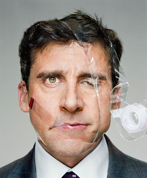 Steve Carell. From the series "Close Up" © Martin Schoeller Annie Leibovitz, Martin Schoeller, Photographie Portrait Inspiration, Steve Carell, Photographie Inspo, Foto Tips, Celebrity Portraits, Famous Faces, Caricatures