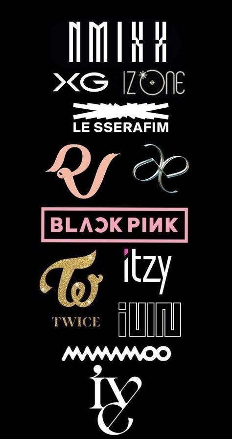 Le Sserafim Logo Aesthetic, Red Velvet Logo Kpop, Ive Logo Kpop, Ive Logo Wallpaper, Le Sserafim Logo Wallpaper, Le Sserafim Drawing, Kpop Groups Logo, Kpop Logo Wallpaper, Gidle Logo