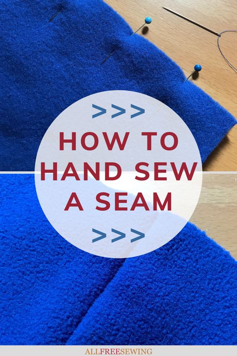 How to Hand Sew a Seam | With this guide, learn how to hand sew a seam shut on pants, shirts, skirts, and any other garment or seamed project! Couture, How To Sew A Seam By Hand, How To Hand Stitch A Seam, Sewing Seams By Hand, How To Hand Sew A Seam, Hand Sew Clothes, How To Sew By Hand, How To Hand Sew, Hand Sewing Clothes