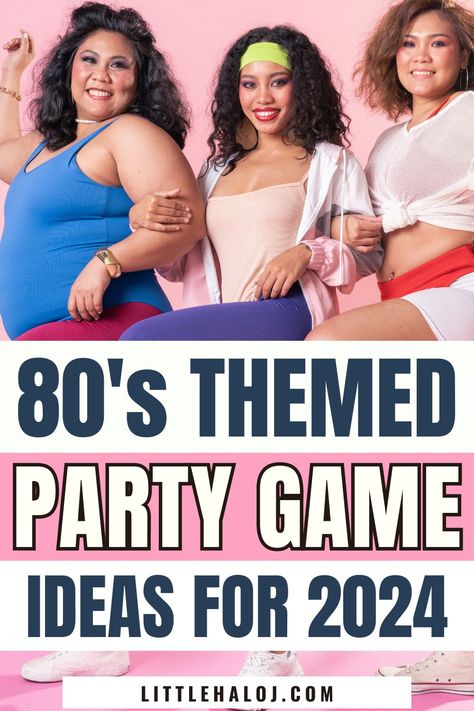 Throw the ultimate 80s bash with these rad party games that'll have your guests feeling totally tubular! From karaoke showdowns to old-school arcade challenges, the fun never stops. With simple setup, you'll have more time to rock out and relive the glory days of the 80s! 80s Party Games Activities, 80s Freestyle Party, 80s Karaoke Party, 80s Party Games Adults, 80s Theme Party Games, 80s Games Party, 80s Party Activities, 80’s Party Ideas, 80s Party Games