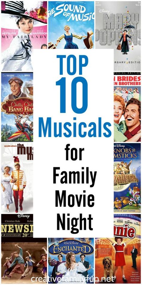 Pick up a musical for your next family movie night. These family-friendly choices are perfect for all ages of kids and their parents. Kid Friendly Movies, Playful Parenting, Family Films, Family Fun Night, Movies Worth Watching, Kids' Movies, Family Movie, Dc Movies, Family Movie Night