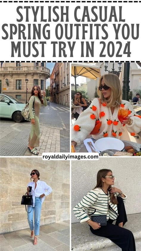 Casual Spring Outfits Spring Outfits Women Work, Summer Work Dresses, Spring Summer Fashion Trends, Chic Outfits Spring, Fashion Trend Forecast, European Summer Outfits, Spring Break Outfit, Effortlessly Chic Outfits, Spring Fashion Outfits