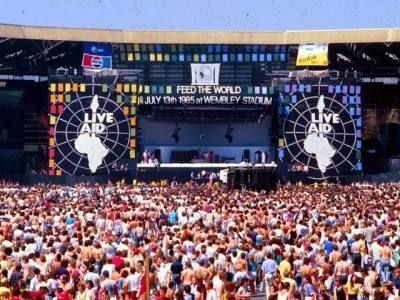 Live Aid Wembley Stadium Theatre Quotes, Totally 80s, Live Aid, Sierra Boggess, Theatre Problems, American Bandstand, Flute Sheet Music, Summer Music Festivals, Elvis Costello