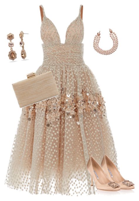 "Untitled #153" by angelbear38 on Polyvore featuring Carolina Herrera, La Sera, Chanel, Givenchy and Manolo Blahnik Dressy Outfits, Chanel Outfit Classy, Ssense Fashion, Outfits Dressy, Outfits Classy, Looks Chic, Fancy Outfits, Gorgeous Gowns, Mode Inspiration