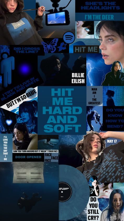 BE3 - HIT ME HARD AND SOFT #billie #billieeilish #eilish #BE3 #blue #true blue #hitme #hitmehardandsoft #hardandsoft Billie Eilish Outfits, Pretty Wallpapers Tumblr, Soft Wallpaper, Funny Phone Wallpaper, Fire Fits, Dessin Adorable, Secret Love, Music Wallpaper, True Blue