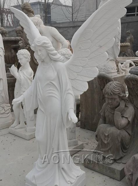 Life Size Garden Angel statues for sale Angel statues for sale,Charming angel sculpture, angel is a symbol of happiness, representing the meaning of good luck. Using angel sculpture as decoration can increase the atmosphere of happiness. Our website provides thousands of angel types of sculpture, different sizes, different Angel Types, Sculpture Angel, Diana Statue, Symbol Of Happiness, Angel Garden Statues, Garden Angel, Open Wings, Angel Figure, Angel Statue