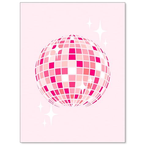 PRICES MAY VARY. Pink Disco Ball Wall Art:The girly wall art size is 12x16inch ,not include frames. You to choose your preferred frames to showcase them.Assemble and install by yourself, fully enjoy the fun of DIY Zeacile. Durable & High Quality Posters:Canvas poster Use high quality environmentally protection ink, not easy to fade, vivid color, waterproof, Uv resistant, no odor. Pink posters will add a touch of style and personality to your walls. Disco Ball Wall Decor: Whether you're into eleg Pink And Orange Gallery Wall, Cute Pictures For Room Decor, Pink And Orange Parking Spot, Pink And Green Canvas Art, Light Pink Wall Prints, Lets Go Girls Wallpaper, College Apartment Prints, Hot Pink And Gold Bedroom, Preppy Room Posters