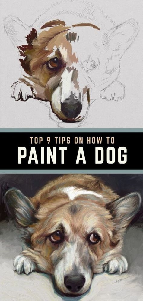 Oil Painting Dogs Pet Portraits, Portrait Tips, Dog Drawing Tutorial, Dog Watercolor Painting, Pet Portrait Paintings, Watercolor Dog Portrait, Dog Portraits Painting, Dog Portraits Art, Watercolor Pet Portraits