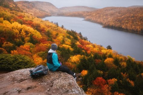 Michigan Waterfalls, Porcupine Mountains, Cloud Photos, Upper Peninsula, Canoe And Kayak, Blue Lake, Hidden Gem, The Visitors, Great Lakes