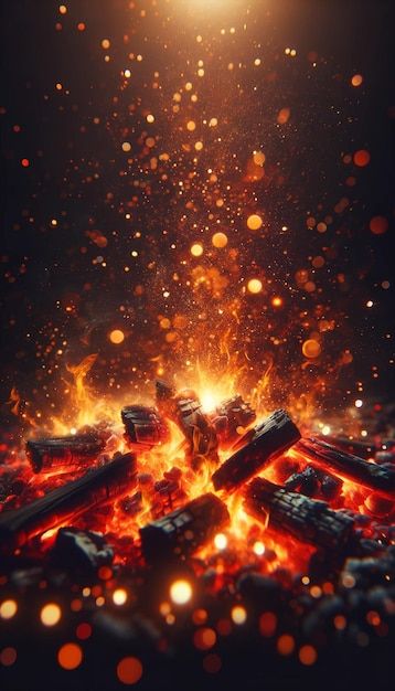 Photo vivid fire embers rising from char... | Premium Photo #Freepik #photo Fire Embers, Earth Genasi, Glowing Embers, New Background Images, Magic Aesthetic, Background Images Hd, Orange Aesthetic, Image Hd, Premium Photo