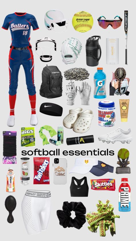 Softball Things You Need, What To Keep In Your Softball Bag, Softball Tryouts Outfit, Softball Tournament Packing List, Travel Softball Must Haves, Softball Bag Essentials, Softball Needs, Softball Tournament Must Haves, Softball Must Haves