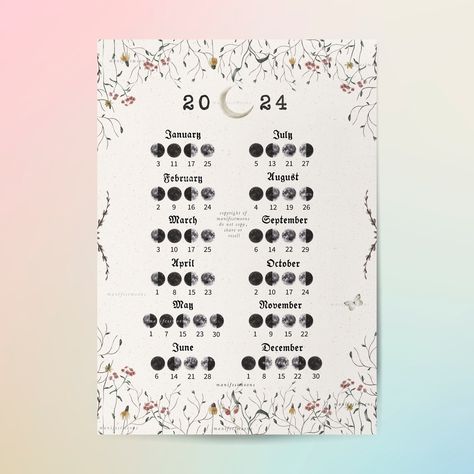 Phases Of Moon, Moon Spells, Grimoire Book, Moon Calendar, Decor 2024, Lunar Calendar, Spiritual Beliefs, Moon Cycles, Dream Interpretation