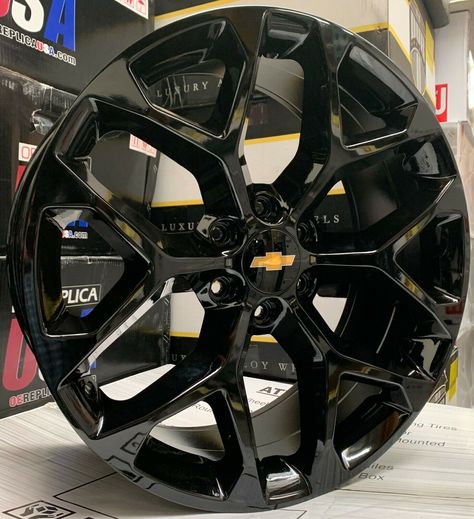 Chevy Silverado Rims And Tires ▷ 899.0$ | Dealsan Black Chevy Tahoe, Black Chevy Silverado, Silverado Wheels, Truck Rims And Tires, Chevy Silverado Accessories, Chevy Tahoe Ltz, Silverado Accessories, New Chevy Silverado, 2003 Chevy Silverado