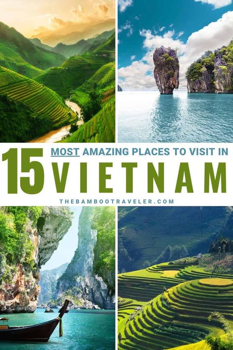 Best Places To Go In Vietnam, Beautiful Places In Vietnam, Travel Southeast Asia, Vietnam Beautiful Places, Best Places To Travel In Asia, Southeast Asia Honeymoon, Vietnam Travel Tips, Backpacking Southeast Asia Aesthetic, Asia Travel Tips