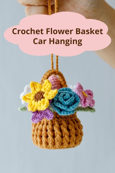 Crochet Mushroom Keychain Pattern Free, Mushroom Amigurumi, Crochet Car, Crochet Mushroom, Crochet Flowers Free Pattern, Crochet Keychain Pattern, Crochet Plant, Car Hanging, Crochet Amigurumi Free