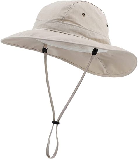 AmazonSmile: Home Prefer Mens Sun Hat Wide Brim UPF 50+ Sun Protection Hat Summer Bucket Hat with String Beige : Sports & Outdoors Newborn Sun Hat, Baby Boy Sun Hat, Bucket Hat With String, Toddler Bucket Hat, Baby Summer Hat, Newborn Girl Hat