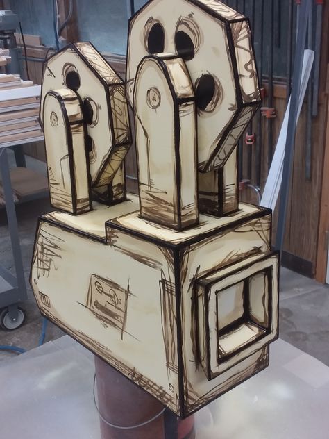 Projector from bendy and the ink machine I made out of wood for my son's birthday Diy Artwork, Arte Inspo, Bendy And The Ink Machine, Cardboard Crafts, Cute Crafts, Crafts To Do, Creative Crafts, Projector, Diy Art