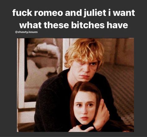 Tate Langdon Whispers, American Horror Story Pfp, Ahs Matching Pfp, Tate Langdon Pfp, Kyle Ahs, American Horror Story Funny, Tate Ahs, American Horror Story Quotes, Evan Peters American Horror Story