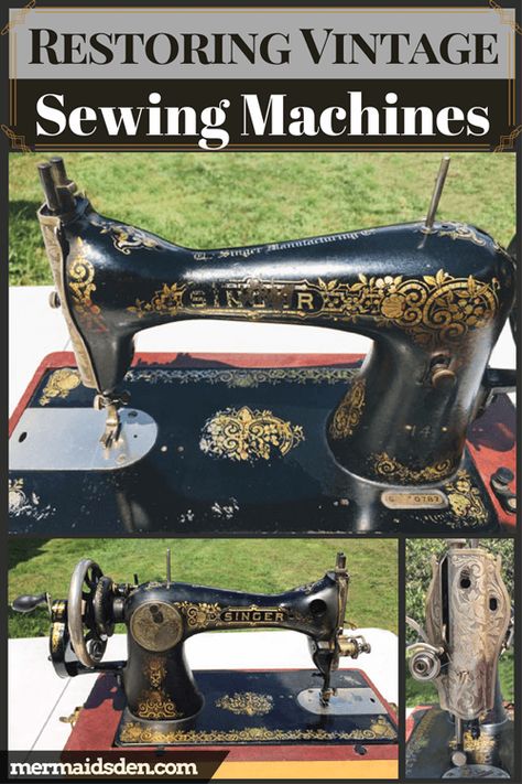 Upcycling, Antique Singer Sewing Machine, 1000 Lifehacks, White Sewing Machine, Old Sewing Machine, Featherweight Sewing Machine, Sewing Machine Repair, Vintage Machine, Sewing Vintage