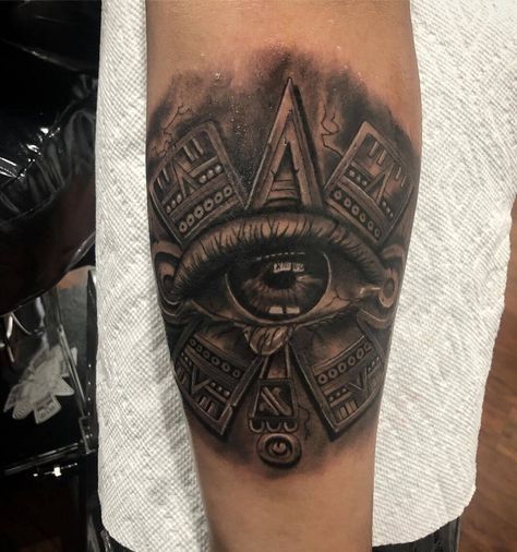 10 Best Aztec Forearm Tattoo Ideas That Will Blow Your Mind! | Outsons | Men's Fashion Tips And Style Guides Mens Aztec Tattoos, Aztec Elbow Tattoo, Aztec Tattoo Mexican Forearm, Aztec Tattoo Designs Mayan Symbols, Aztec Forearm Tattoo, Aztec Hand Tattoo, Aztec Eye Tattoo, Aztec Tattoo For Women Mexican, Aztec Neck Tattoo