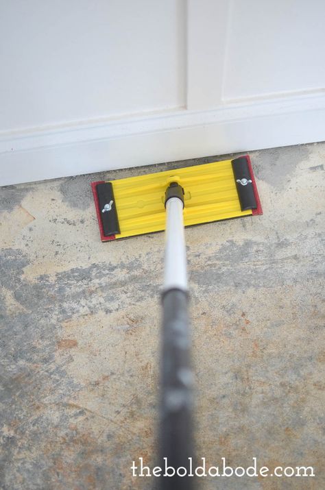 how to rip up carpet-14                                                                                                                                                      More Upcycling, Ripping Up Carpet, Concrete Floors Diy, Carpet Diy, Painted Concrete Floors, Concrete Stained Floors, Painted Concrete Porch, Concrete Porch, Cement Floor