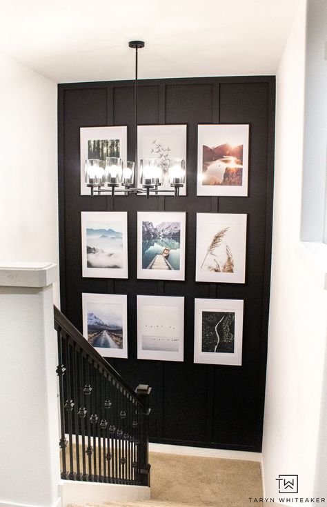 Gallery Wall Staircase, Pictures On The Wall, Staircase Wall Decor, Diy Staircase, Stair Wall, Staircase Wall, Staircase Decor, Staircase Design, House Inspiration