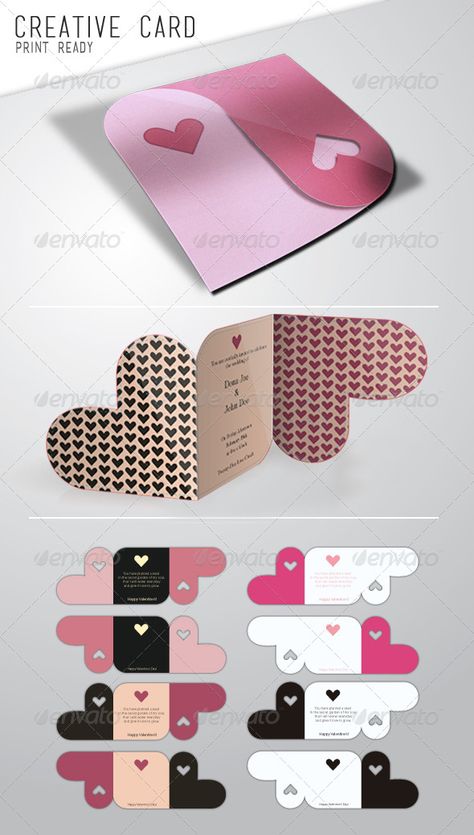 Vector Print-Ready Overlap Card with two sides Very creative cards, you can use it for your special occasion. This template you can use as greeting card, invitation card, flayer. Print ready (387.7×129.5mm + 5mm bleed, CMYK, 300dpi) Help File Included     http://graphicriver.net/item/creative-card/3943526?WT.ac=portfolio_1=portfolio_author=crew55design Paper Craft, Homemade Cards, Templat Kotak, Idee Cricut, Seni Dan Kraf, Creative Cards, Paper Crafts Diy, Diy Cards, Diy Paper