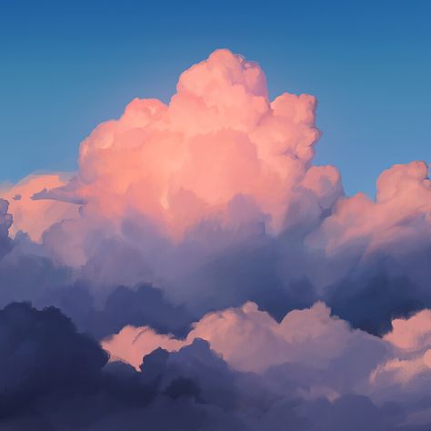 Sky Digital, Watercolor Clouds, Colorful Clouds, Clouds Photography, Cloud Drawing, Cloud Art, Sky Landscape, Sky Color, Sky Painting