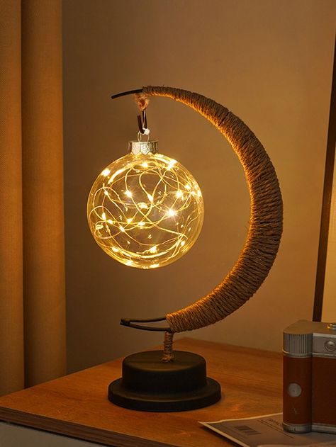 Galaxy Lamp, Lamp Aesthetic, Hiasan Bilik Tidur, Moon Table, Nightstand Decor, Lamp Hanging, Light Room, Hiasan Bilik, Lampe Decoration