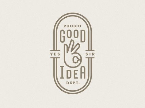 Good Idea Dept. Branding Inspiration Logo Design, Clever Logo, Typo Logo, Business Paper, Seal Design, Badge Design, Minimalist Logo Design, Logo Mark, Logo Design Creative