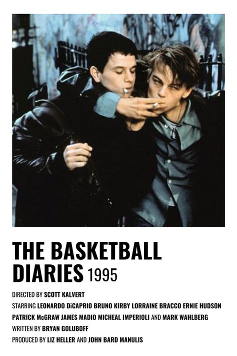 The Basketball Diaries, Movie Recs, Basketball Diaries, Indie Movie Posters, Movies To Watch Teenagers, Kids Movie, Film Recommendations, Baby Movie, Movie Recommendations