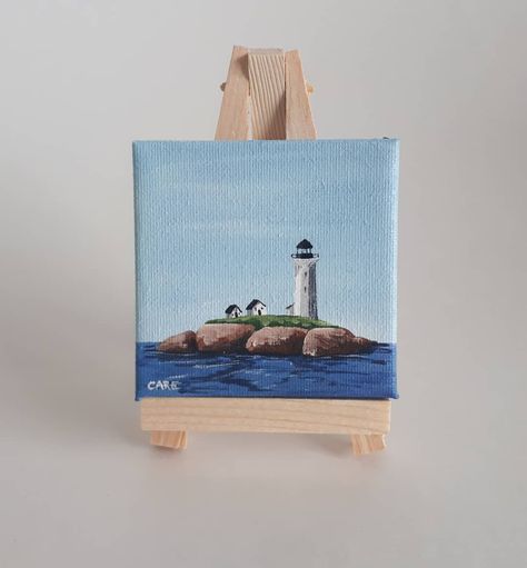 Acrylic Painting On Mini Canvas, Small Painting Ideas Mini Canvas Easy, Tiny Paintings Ideas, Mini Canvas Ideas, Tiny Acrylic Painting, Mini Acrylic Paintings, Easy Mini Canvas Painting, Tiny Canvas Painting, Acrylic Painting Images