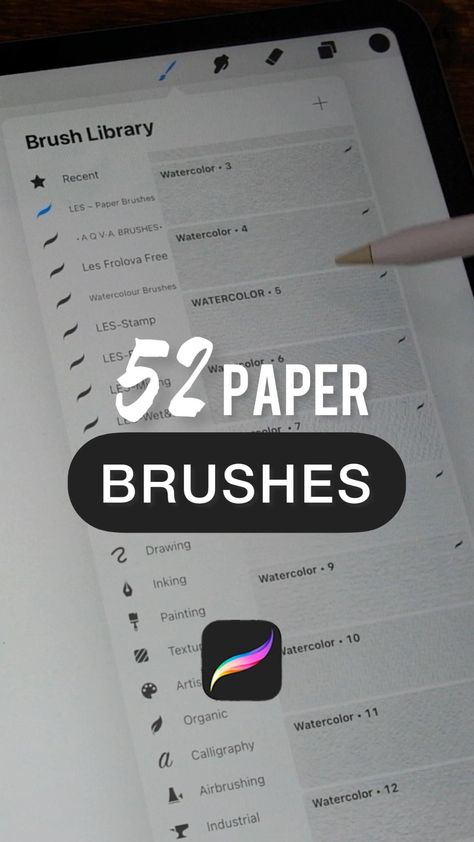 Procreate Paper Brushes | Free Download Hessen, Procreate Paper Textures, Paper Texture Procreate, Procreate Textures, Stylish Artwork, Free Procreate, Realistic Watercolor, Procreate Brushes Free, Illustrator Brushes