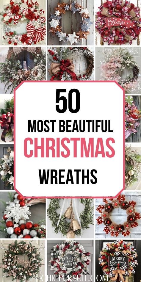 The best rustic Christmas wreaths for front door - Farmhouse Christmas wreath ideas front doors! If you’re looking for store bought or Christmas wreaths DIY easy ideas, you have to see these easy Christmas wreaths to make, homemade Christmas wreath ideas, rustic Christmas wreath ideas and Christmas wreaths for front door traditional. These are fantastic for anyone’s home! #christmaswreaths #christmaswreathsforfrontdoor #rusticchristmaswreaths #farmhousechristmaswreaths Natal, Homemade Christmas Wreath Ideas, Christmas Wreath Ideas Front Doors, Wreaths Diy Easy, Rustic Christmas Wreaths, Front Door Traditional, Homemade Christmas Wreaths, Christmas Wreaths Diy Easy, Rustic Christmas Wreath