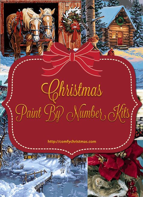 Paint By Number Christmas, Christmas Paint By Numbers, Color By Number Kindergarten, Number Kindergarten, Diy Christmas Paintings, Things Painting, Comfy Christmas, Good Gifts, Painted Pony