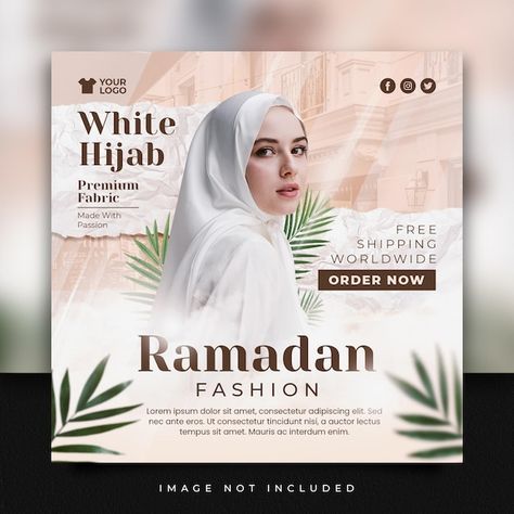 PSD ramadan fashion sale social media in... | Premium Psd #Freepik #psd #islamic-social-media #ramadan-social-media #hijab-woman #hijab Dress Social Media Post, Fashion Social Media Design, Ramadan Fashion, Ae Tutorial, Woman Hijab, About Ramadan, Hijab Designs, Design Moodboard, Social Dresses