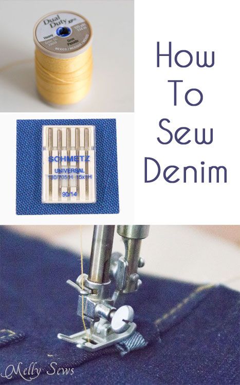 Sewing Tip: Awesome tips for sewing with denim, and any thick fabric.  Part of jeans sew along Sew Denim, Tips Menjahit, Tips For Sewing, Sewing Jeans, Sewing 101, Techniques Couture, Beginner Sewing Projects Easy, Creation Couture, Thick Fabric