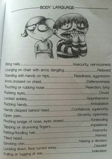 Good reminder Nature, Reading Body Language, Psychology Notes, Actions Speak Louder Than Words, Arms Crossed, Hands On Hips, Actions Speak Louder, Nail Biting, Writing Characters