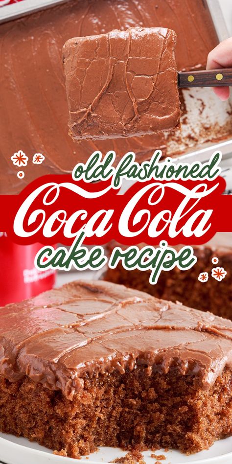 Coke Cola Cake, Coca Cola Cake Recipe, Cola Cake Recipe, Soda Cake Recipe, Chocolate Coca Cola Cake, Coca Cola Recipes, Cola Recipe, Coke Cake, Super Moist Chocolate Cake