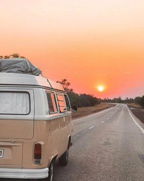 Roadtrip Aesthetic Car, Beige Vans, Volkswagon Van, Vans Aesthetic, Beautiful Beach Sunset, Volkswagen Minibus, Singing In The Car, Volkswagen Van, Vintage Vw Bus