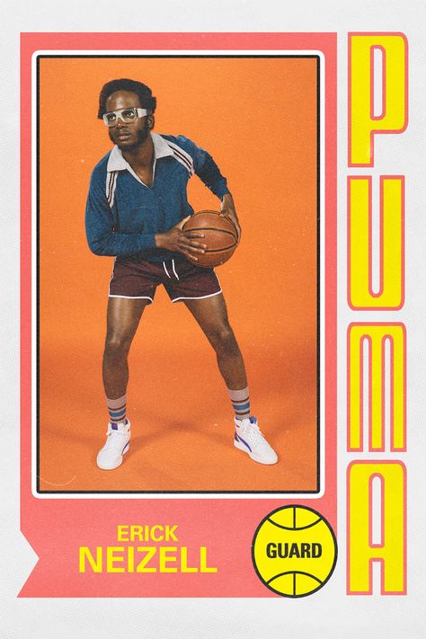 We Turned the PUMA Ralph Sampson OG Into Collectible Trading Cards Puma Ralph Sampson, Ralph Sampson, Retro Sports, Player Card, Photographie Inspo, Retro Sport, Collector Cards, Collectible Trading Cards, Sports Graphics