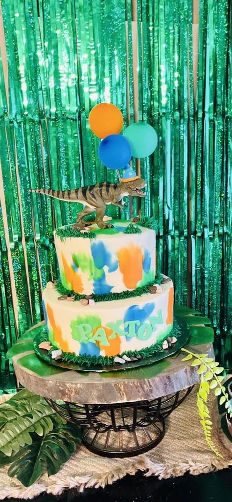 Two Rex Birthday Party Boy Cake, Three Rex Cake Boy, 3 Rex Birthday Party Boy Cake, Dinosaur 3rd Birthday Cake, Dinosaur Cake For Boys 3rd Birthday, Rainbow Dinosaur Birthday Party, Dinosaur Birthday Cake For Boys, 3 Rex Birthday Cake, Blue Dinosaur Cake