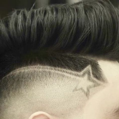 50 Creative Star Designs Haircuts to Shoot for | MenHairstylist.com Boy Haircut Designs Lines, Star Hair Design, Star Haircut, Boys Haircuts With Designs, Hair Designs For Boys, Cool Hairstyles For Boys, Hair Tattoo Designs, Fade Haircut Designs, Hair Designs For Men