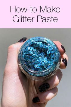 Diy Glitter Gel For Face, How To Make Face Glitter, Face Glitter Diy, How To Make Body Glitter, Diy Glitter Eyeshadow, Body Glitter Ideas, Diy Body Glitter, Diy Hair Glitter, Glitter Hair Gel