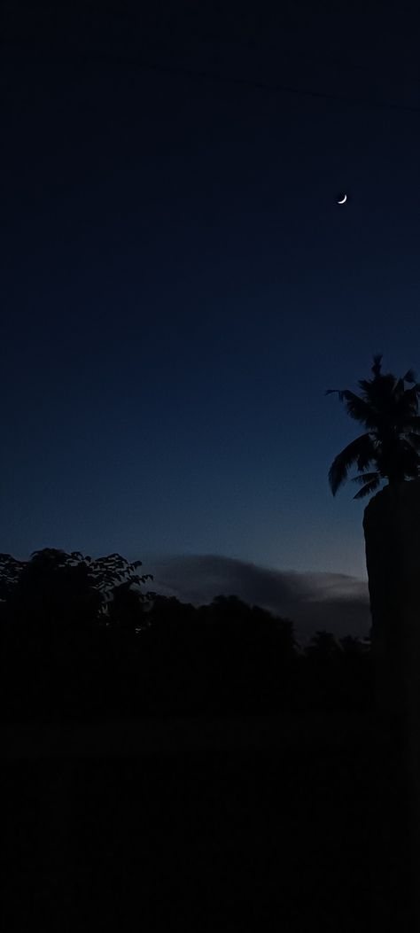 This took me so long to take a perfect picture of the half moon 🥲 Night Half Moon, Nighttime Beach, Afternoon Sky, Pretty Sky, Half Moon, Night Time, Picture Perfect, Fondos De Pantalla, Phone Wallpaper