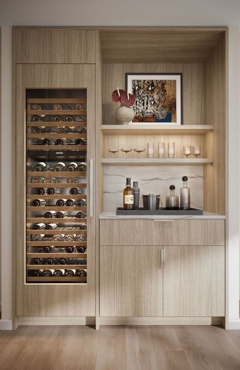 Home Wine Bar, Home Bar Cabinet, Home Bar Areas, Home Bar Rooms, Modern Home Bar, Built In Bar, Home Bar Designs, Wet Bars, Bar Room