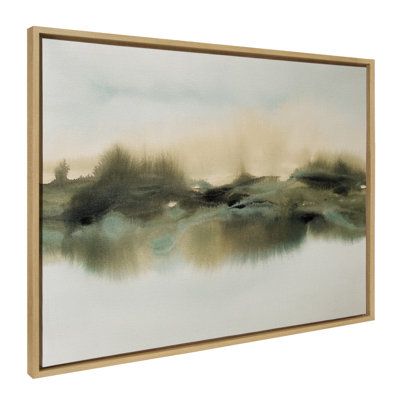 Create a soothing nature display with this charming framed canvas art by Amy Lighthall. This lovely depiction of a meadow fills your space with soft, thoughtful brushstrokes. Framed in the USA in Waunakee, Wisconsin, this modern floating canvas art is sure to bring joy to your space. Our design team curates art that will fit perfectly in any room of your home. Showcase this art in your living room, bedroom, home office, kitchen, bathroom, nursery, or anywhere you want to bring a little beauty an Nature Display, Soothing Nature, Abstract Watercolor Landscape, Eclectic Art, Floater Frame, Abstract Nature, Custom Wall Art, Framed Canvas Wall Art, Watercolor Landscape