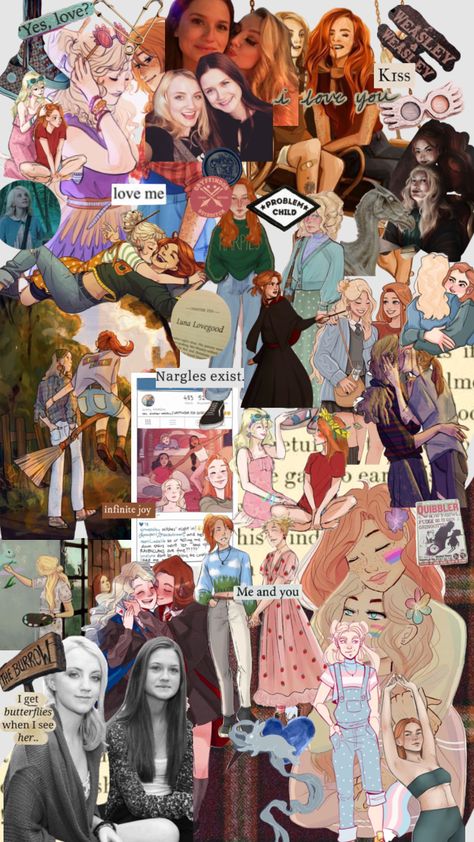 Luna Lovegood, Luna And Ginny Ship, Ginny And Luna Ship, Luna And Ginny Fanart, Ginny And Luna Fanart, Luna Lovegood And Ginny Weasley, Ginny X Luna Fanart, Ginny X Luna, Luna X Ginny