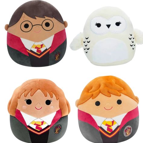 Squishmallows Ron Weasley Harry Potter Owl Hermione 10 Inch Plush Nwt Set Of 4 Hedwig Squishmallows Harry Potter, Harry Potter Squishmallow, Preppy Christmas Gifts, Harry Potter Plush, Hermione And Ron, Weasley Harry Potter, Harry Potter Owl, Monster Valentines, Harry Potter Ron Weasley